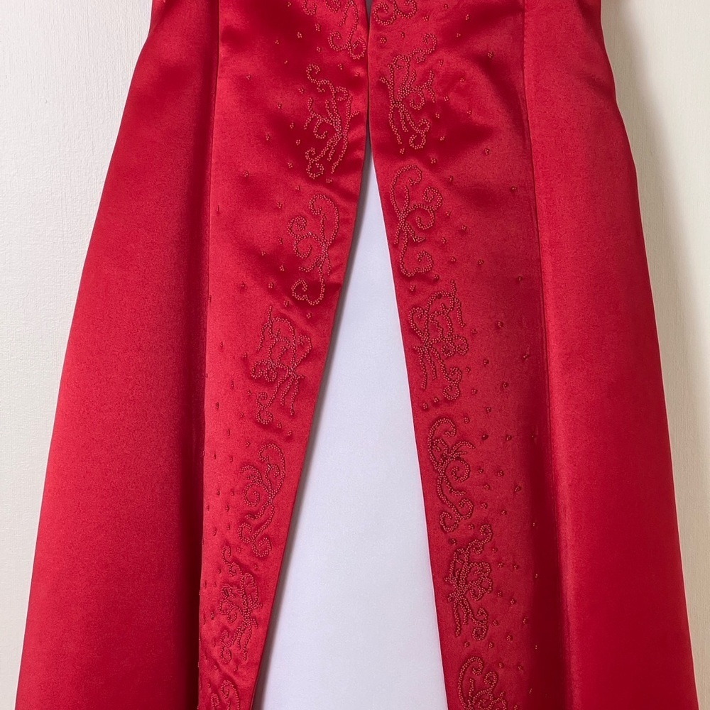 Angels New York Kids Girls Gown Sze 12 Red Formal
Dress Ocassion Holiday Festive - Picture 16 of 17